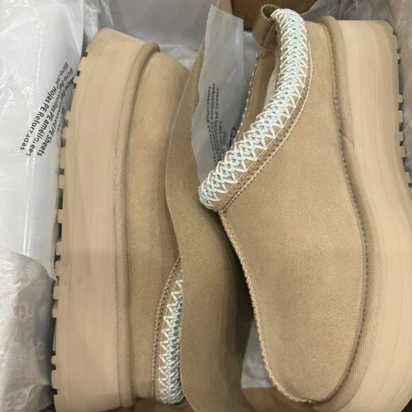 UGG Tazz Platform Slipper Tasman MUSTARD SEED - Picture 1 of 6